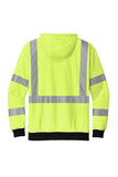 CornerStone® ANSI 107 Class 3 Heavy-Duty Fleece Full-Zip Hoodie Safety Yellow