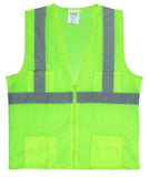 Cordova Class 2 Surveyor Vest Lime Zipper VS271P