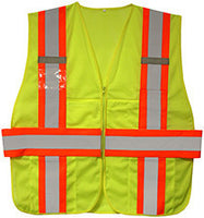 Cordova Class II Expandable Vest, Lime Mesh