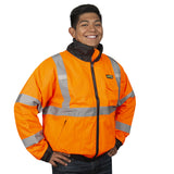 Reptyle QUILTED Lined Bomber Orange