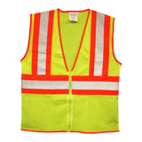 Cordova Class 2 Lime Mesh Vest, w/zip